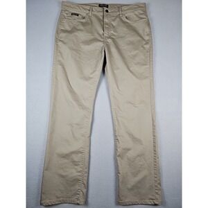 Kenneth Cole Size 39x31 GLOFZE Khaki Brown Lightweight 5 Pocket Stretch Pants